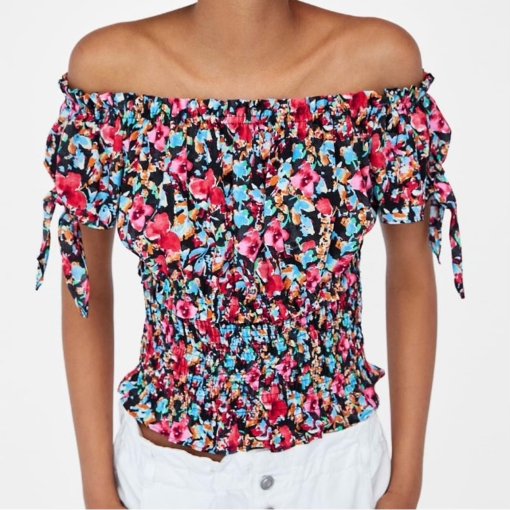 Zara off the shoulder top